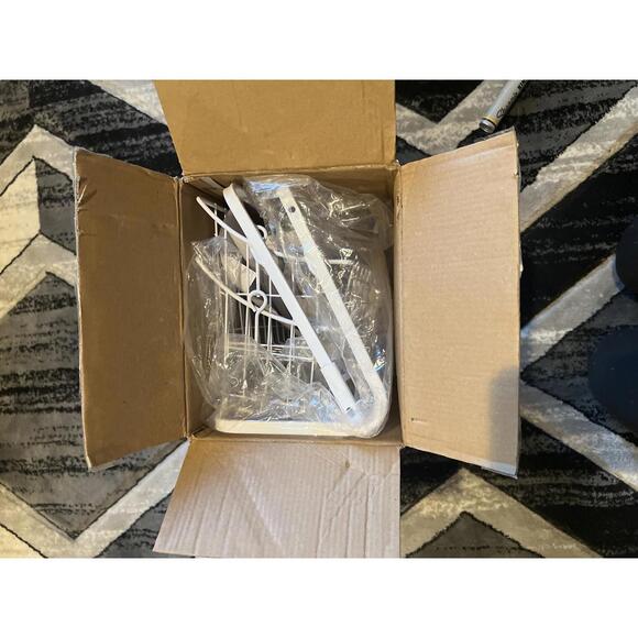 White Two-Tier Storage Rack Organizer - Picture 2 of 2